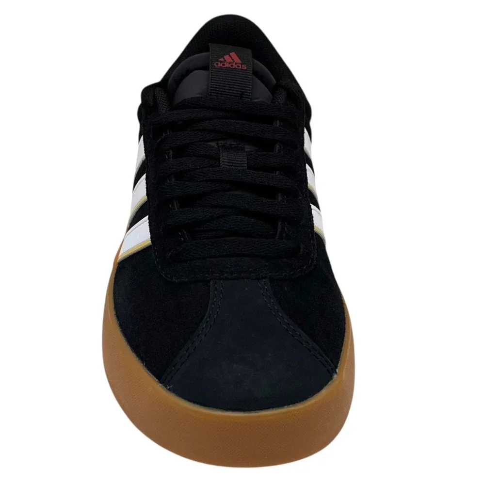 Adidas Men's Big Boys VL Court 3.0 Suede Sneakers Size 4 Black Classic Style